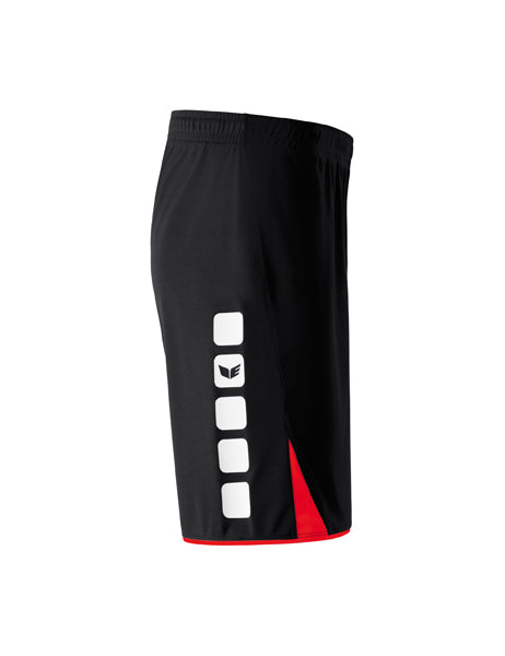 CLASSIC 5-C Shorts Erwachsene; Kinder schwarz/rot