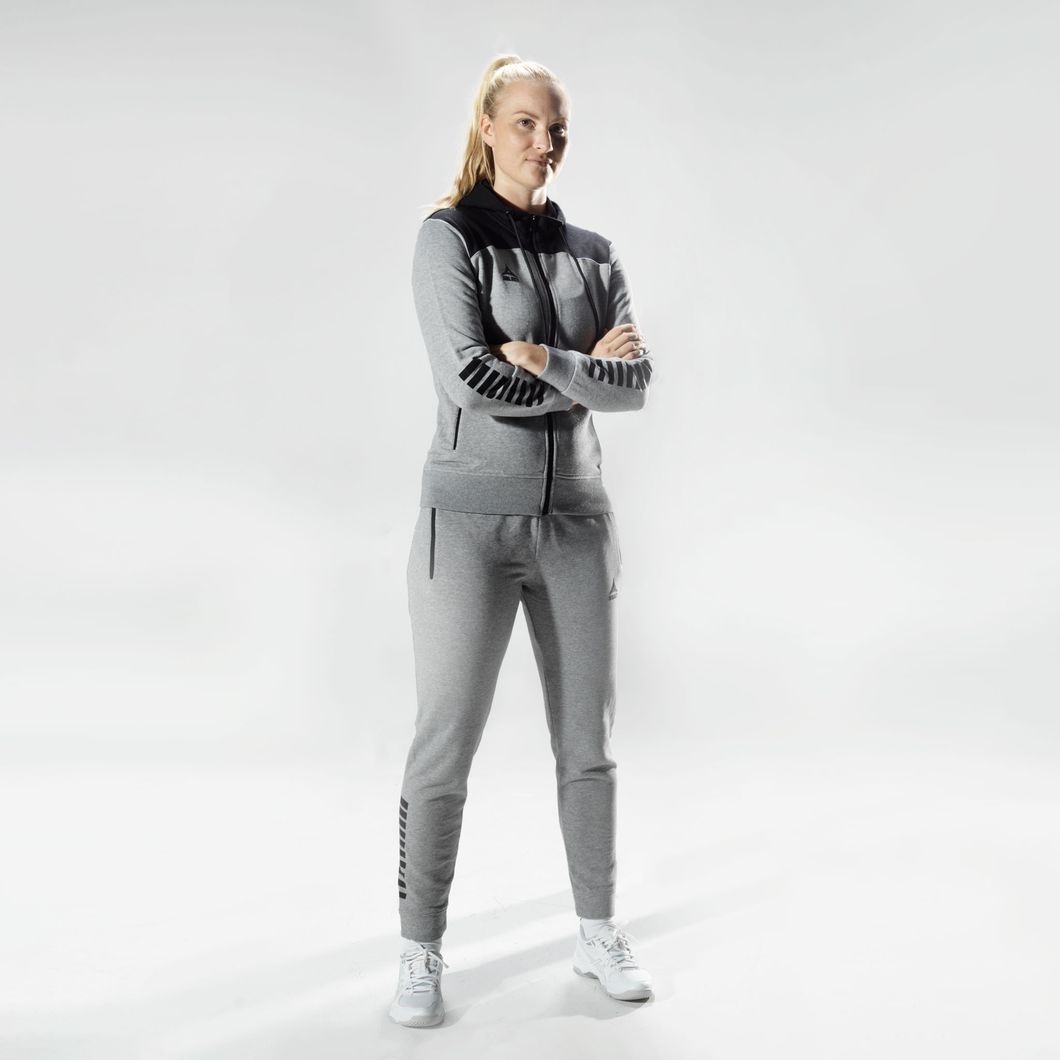 Oxford Kapuzen-Sweatjacke Damen