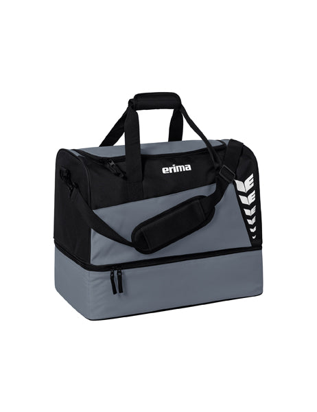 SIX WINGS Sporttasche mit Bodenfach slate grey/schwarz