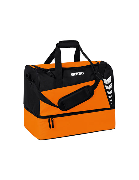 SIX WINGS Sporttasche mit Bodenfach orange/schwarz