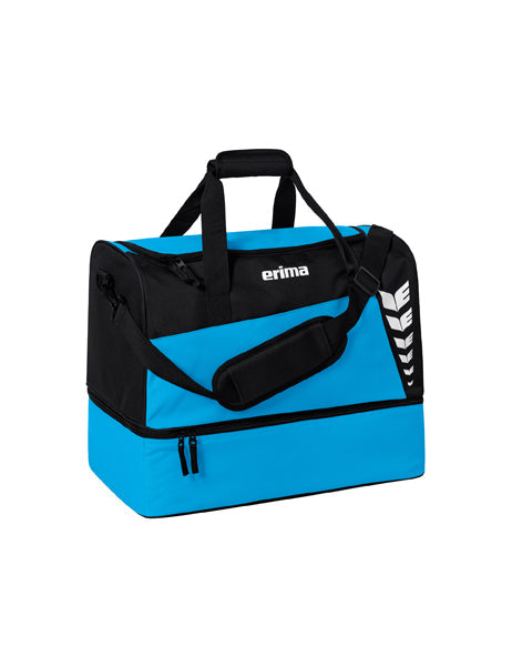 SIX WINGS Sporttasche mit Bodenfach curacao/schwarz