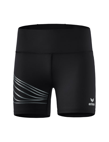 RACING Lauftight kurz Damen schwarz