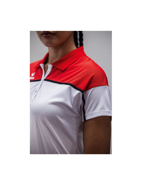 CHANGE by erima Poloshirt Erwachsene weiß/rot/schwarz