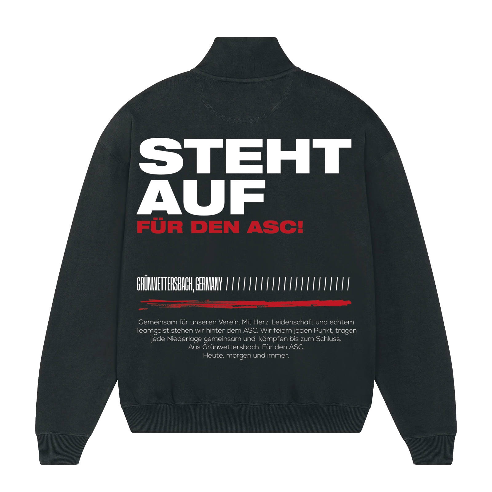 ASC Grünwettersbach Zip-Sweater "Steht auf"