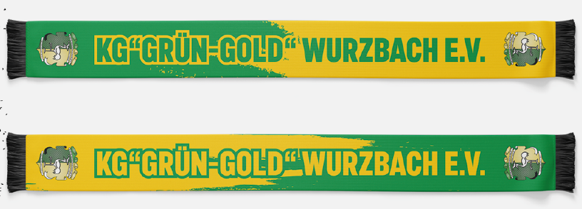 Grün Gold Wurzbach Schal (Sammelbestellung)