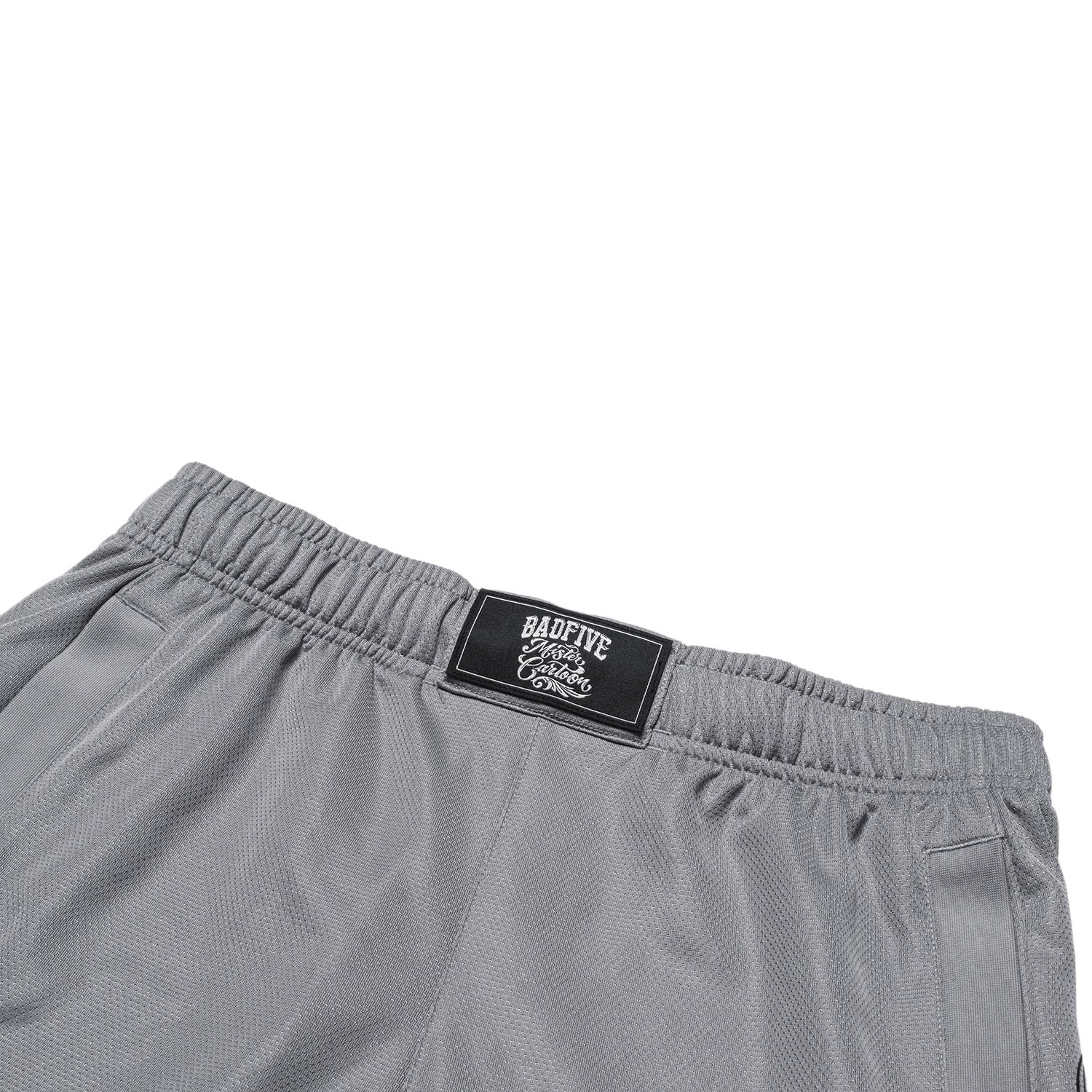 Unisex Basketball-Short "Anti-Warrior" Badfive BIG Grau-Schwarz - AAPT045-9