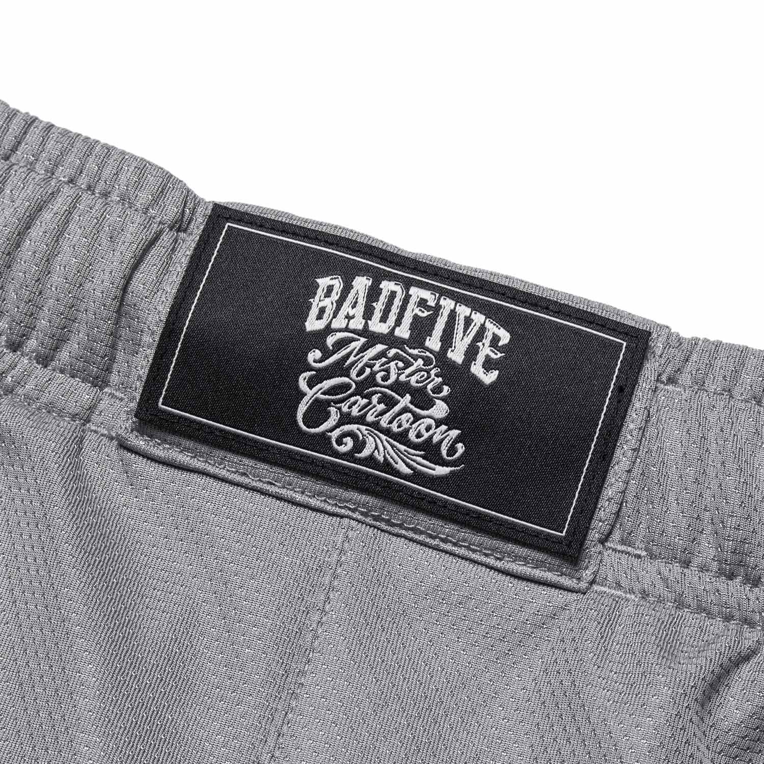 Unisex Basketball-Short "Anti-Warrior" Badfive BIG Grau-Schwarz - AAPT045-9