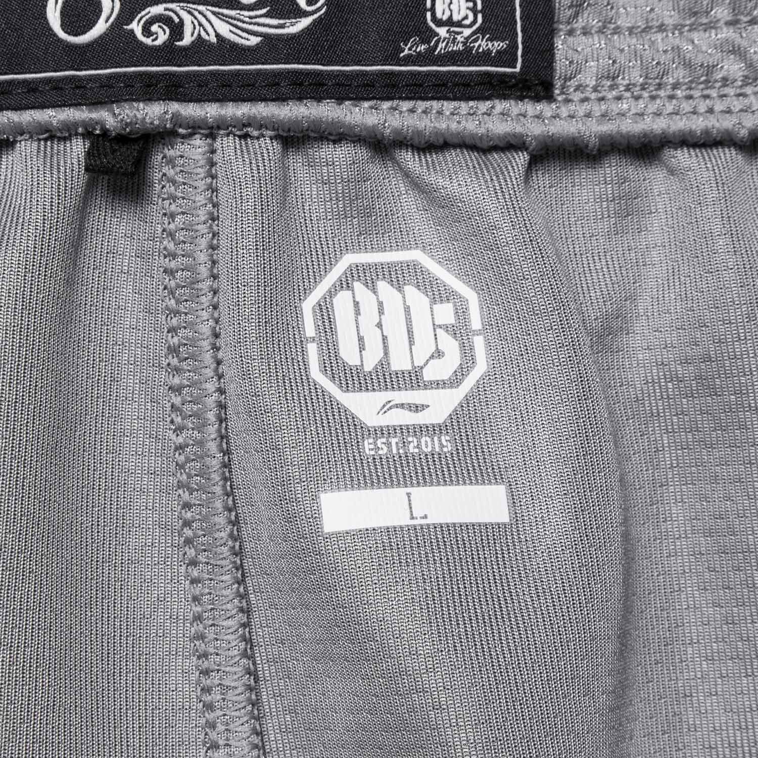 Unisex Basketball-Short "Anti-Warrior" Badfive BIG Grau-Schwarz - AAPT045-9