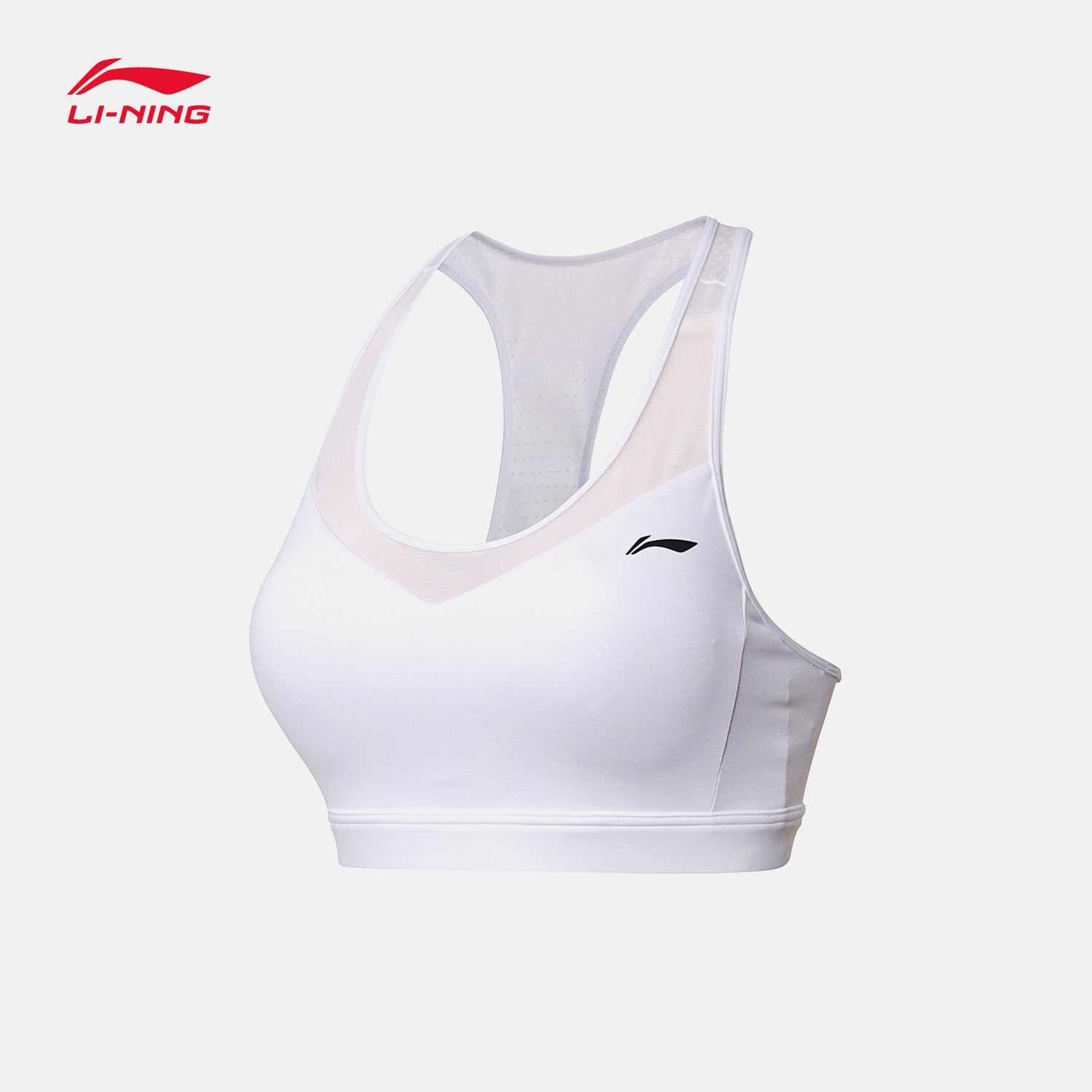 Klassischer Sport-BH weiß, Medium Support - AUBN036-3