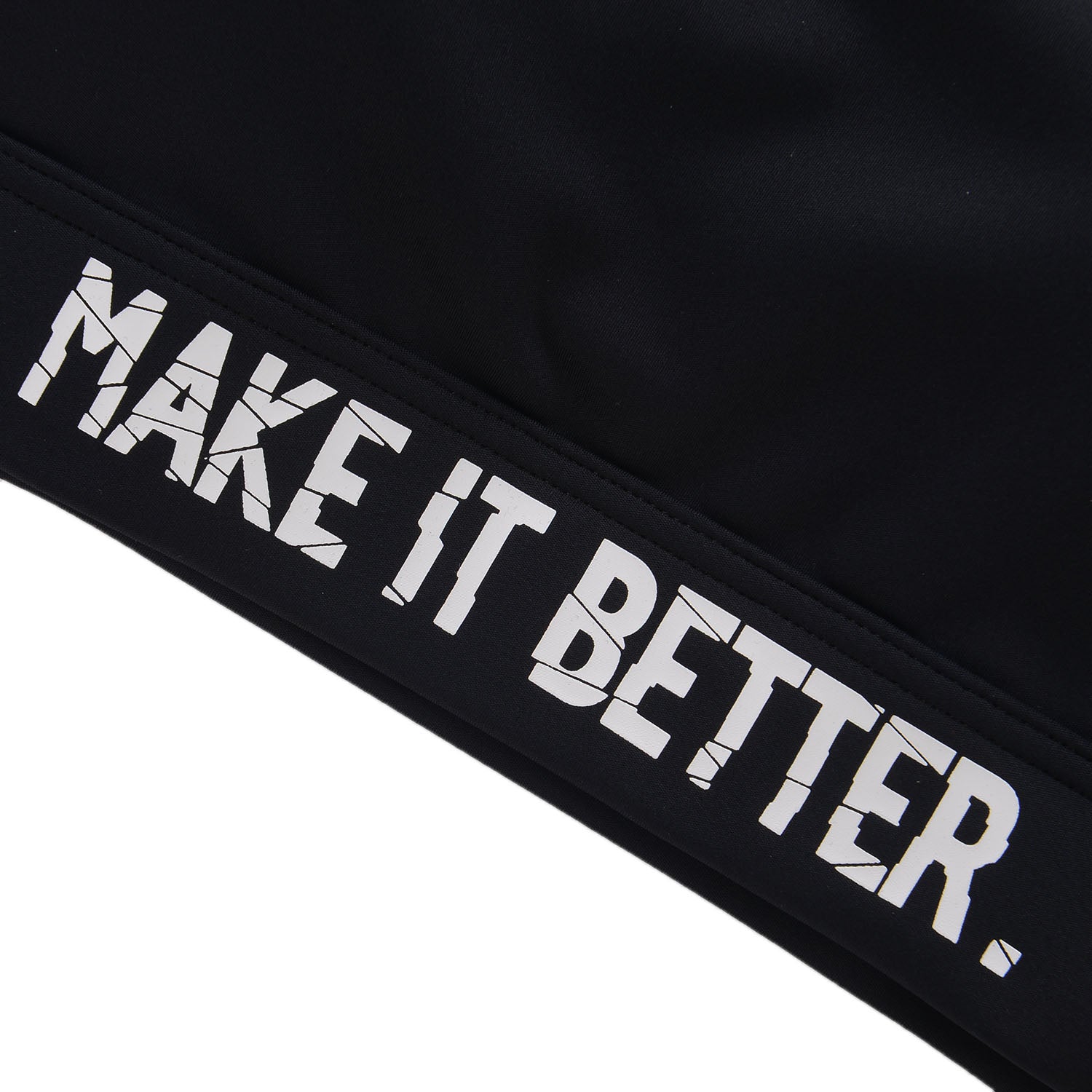 Medium Support SportBH "Make it better" schwarz - AUBP052-3