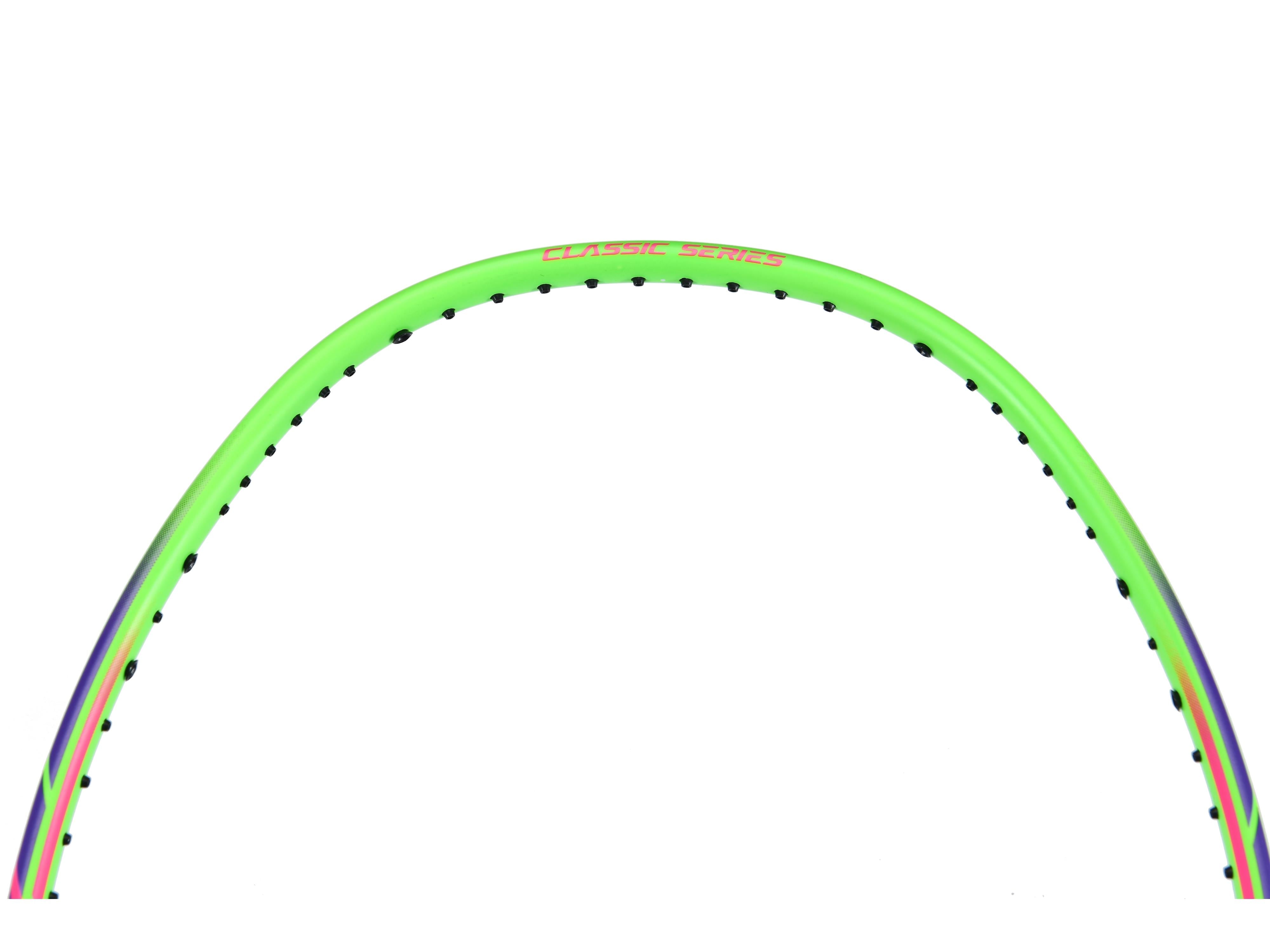 Badmintonschläger Lightning 3000 unbespannt Grün-Violett - AYPQ136-1