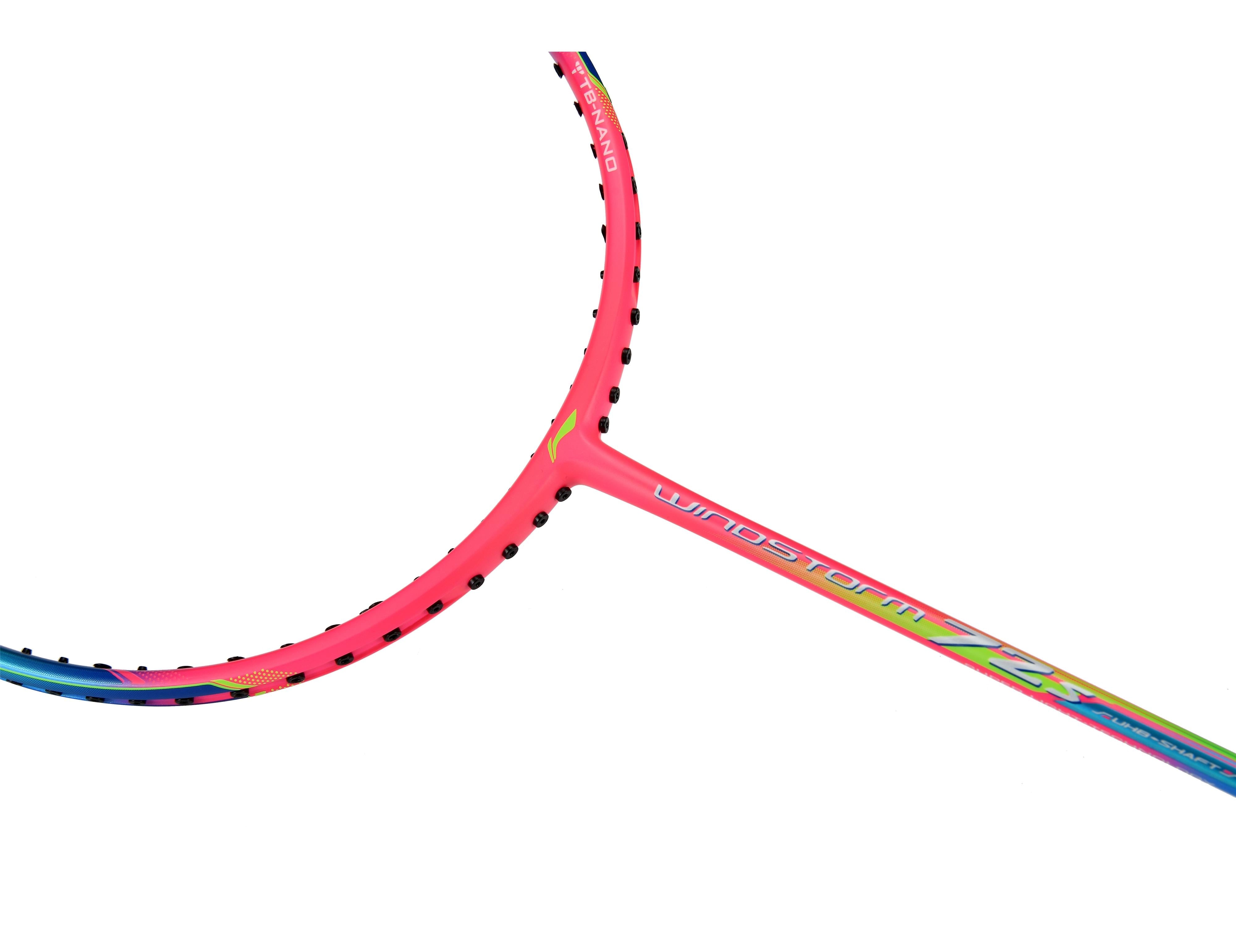 Badmintonschläger WindStorm 72 S unbespannt Blau-Pink - AYPT427-6