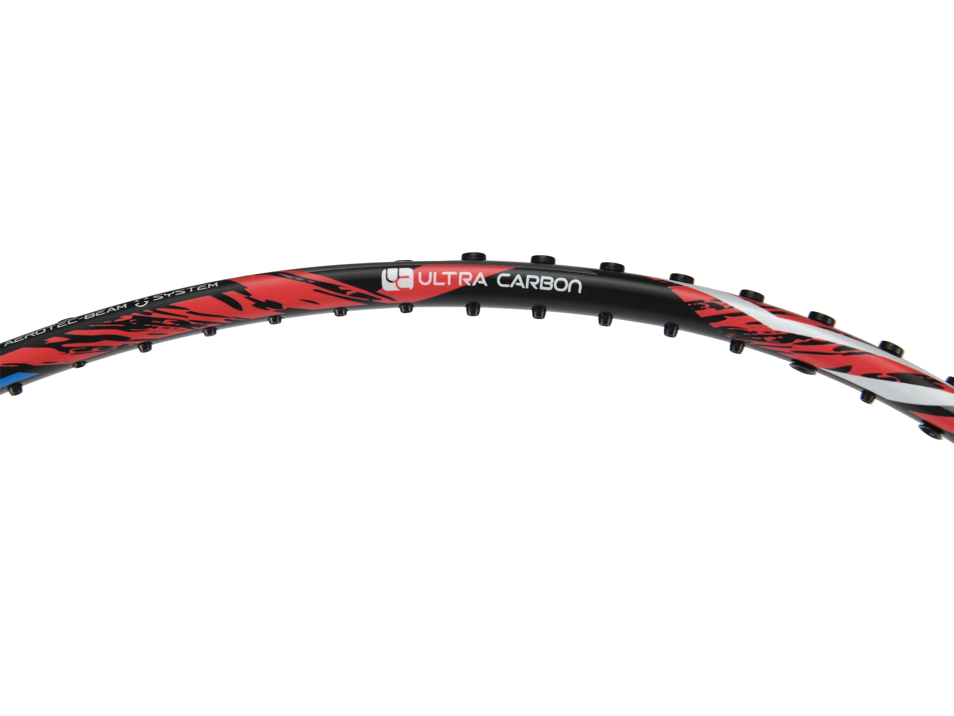 Badmintonschläger Lightning 2000 bespannt Rot-Schwarz - AYPR010-3