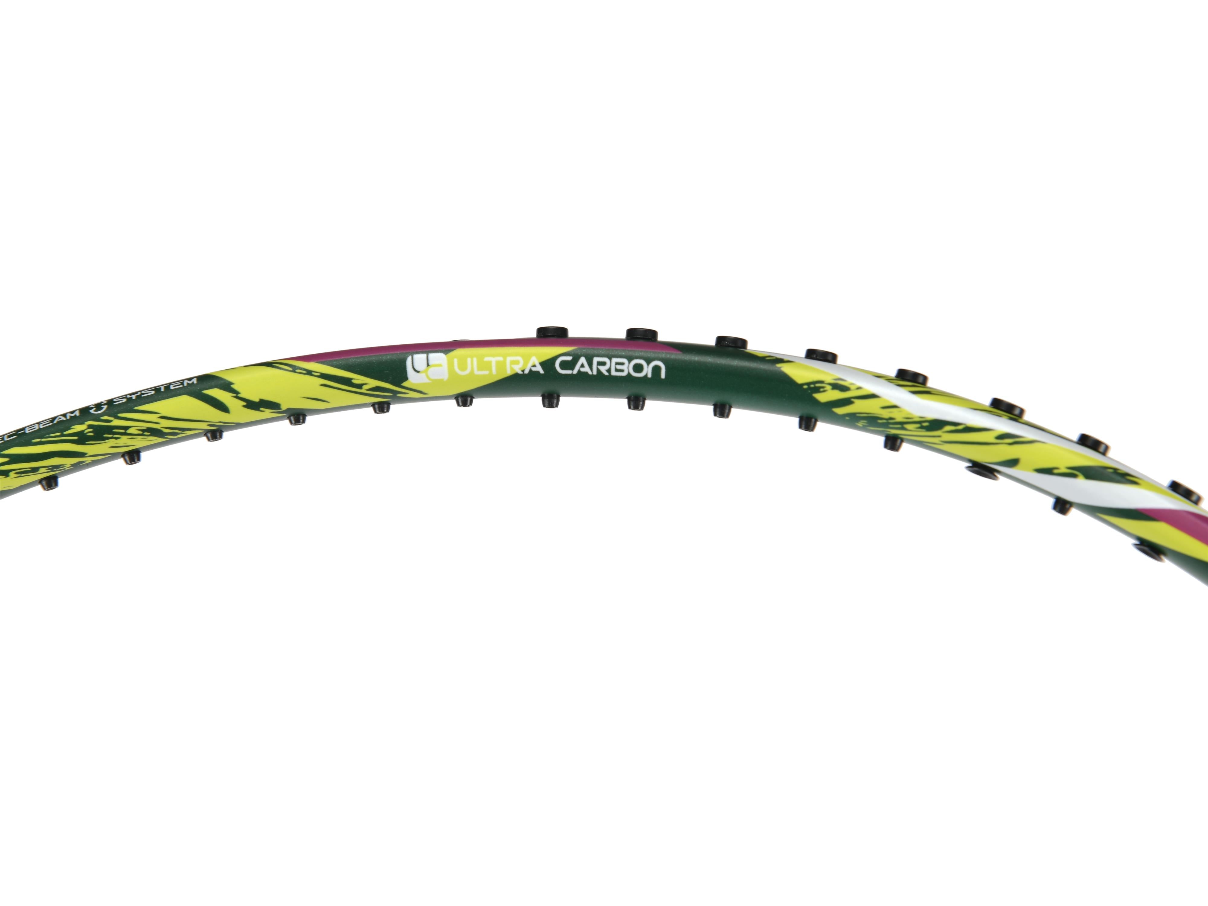 Badmintonschläger Lightning 2000 bespannt Gelb-Grün - AYPR014-3