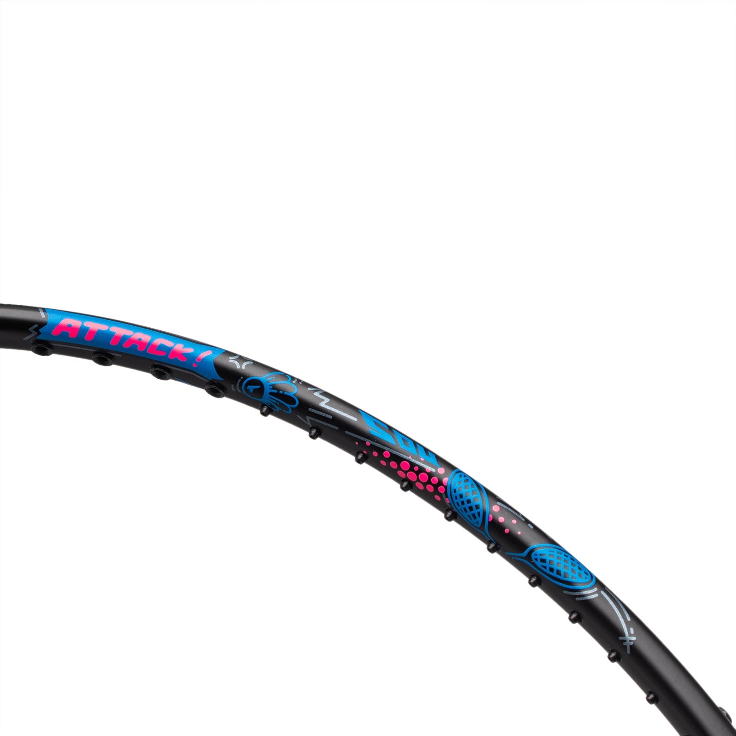 Badmintonschläger AXFORCE BIGBANG (7U) schwarz - unbespannt - AYPS273-1/AYPT289-7