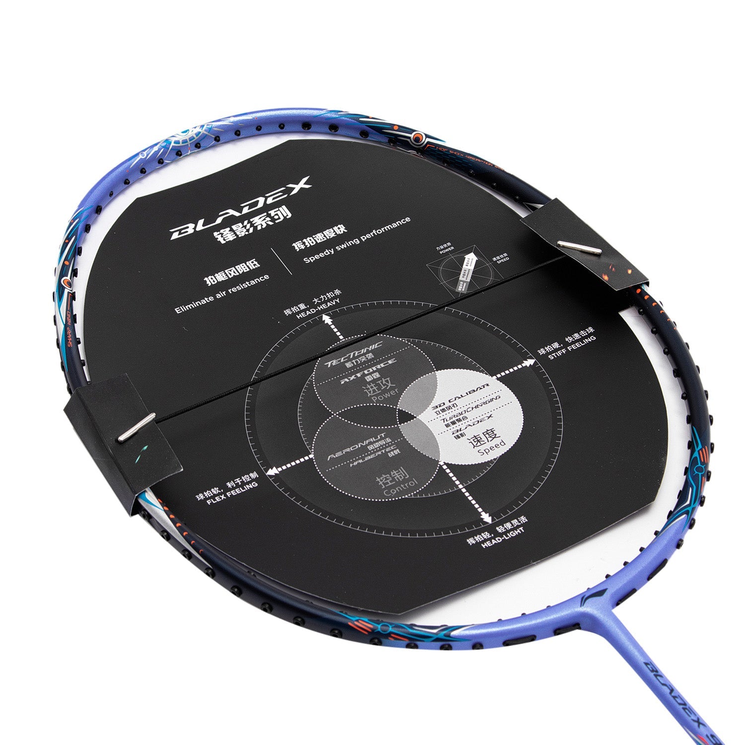 Badmintonschläger BLADEX 900 MAX Moon (4U) Blue - unbespannt - AYPT327-4