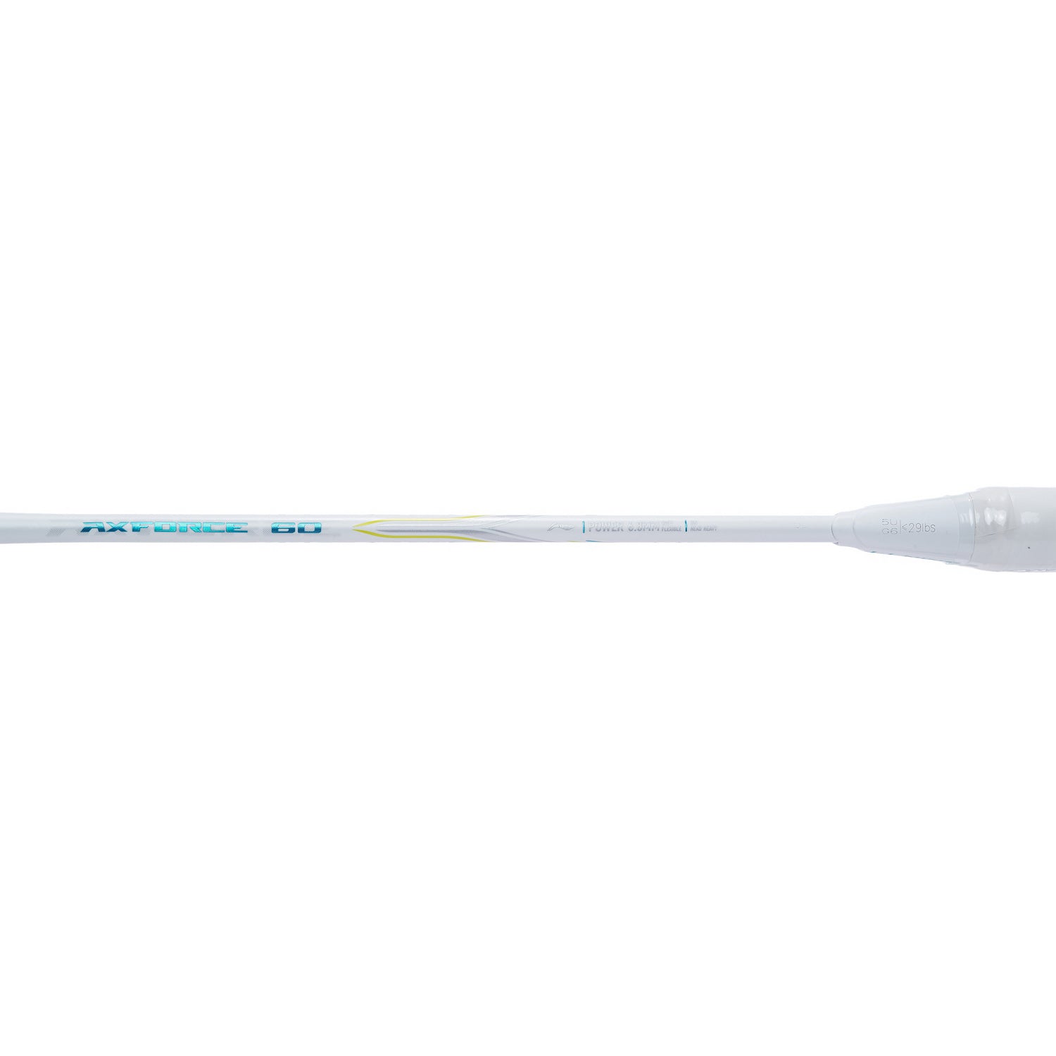 Badmintonschläger AXFORCE 60 (5U) White - unbespannt - AYPT055-1/AYPT281-5