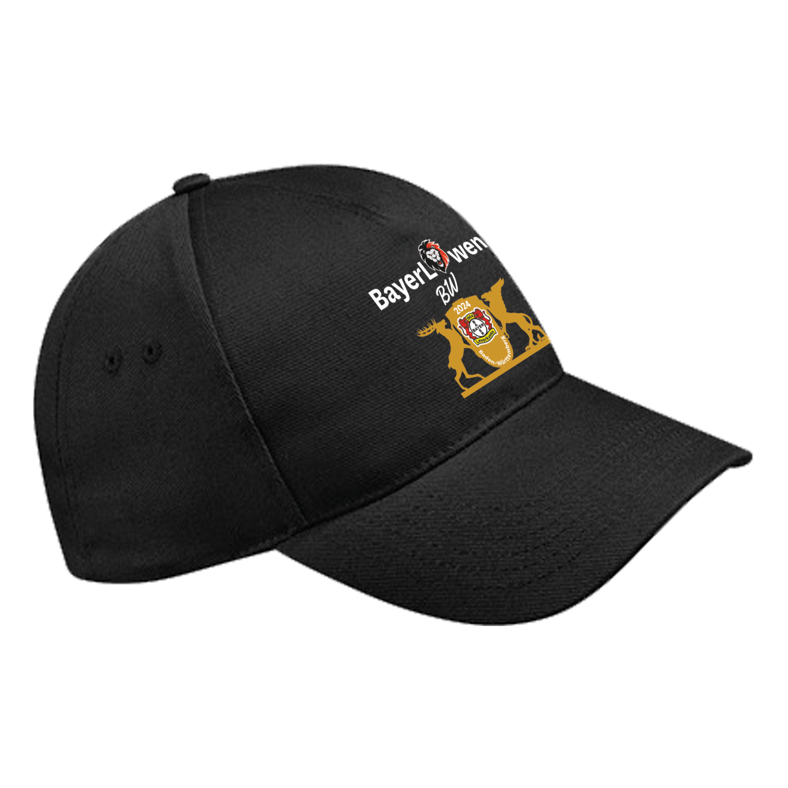 BayerLöwen 5 Panel Cap "Black"