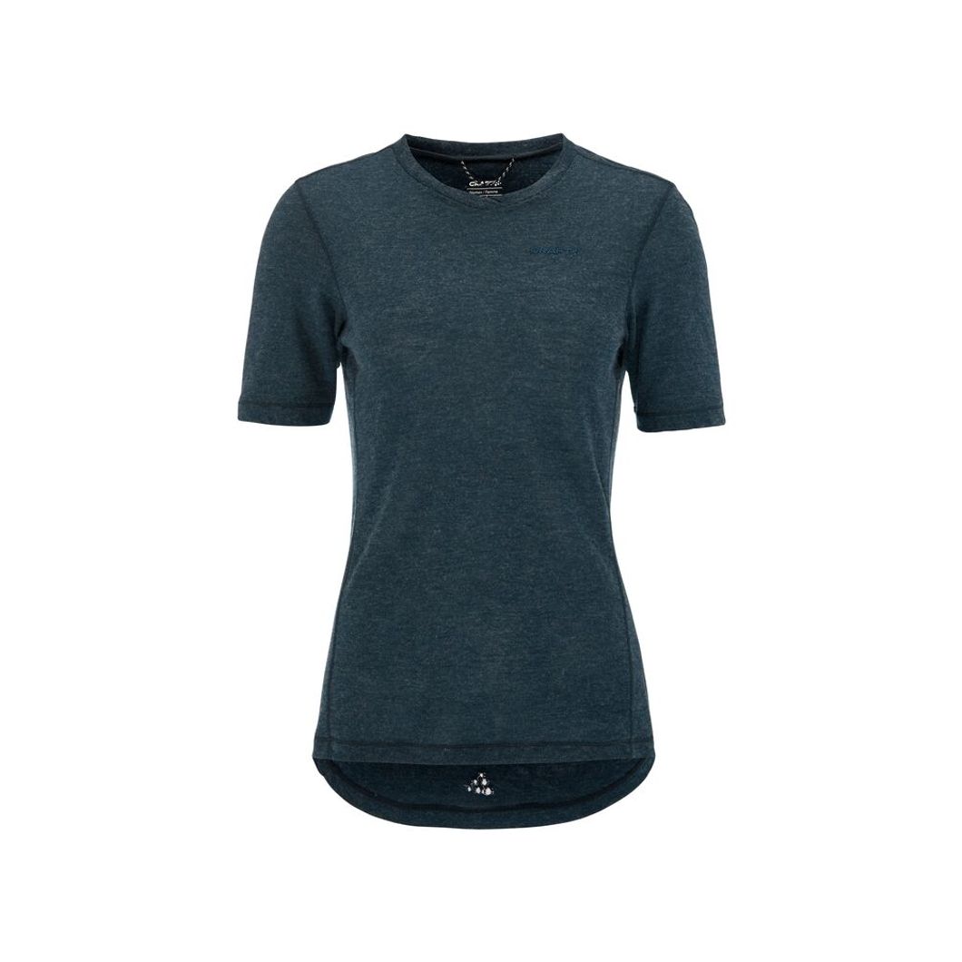 Everyday Wool Kurzarm T-Shirt Damen