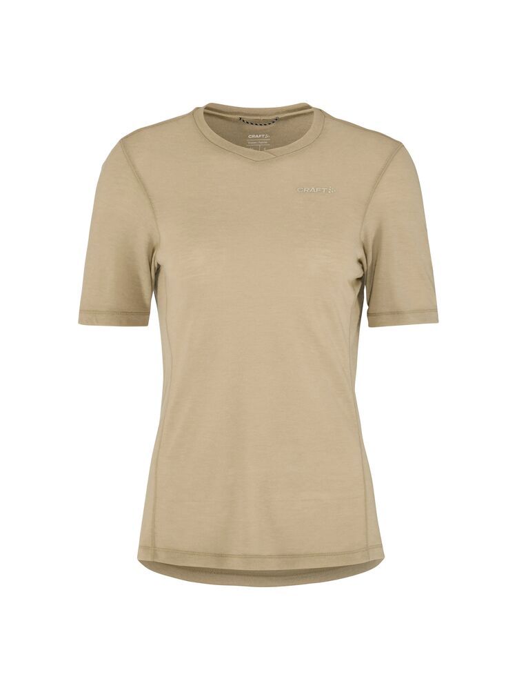 Everyday Wool Kurzarm T-Shirt Damen