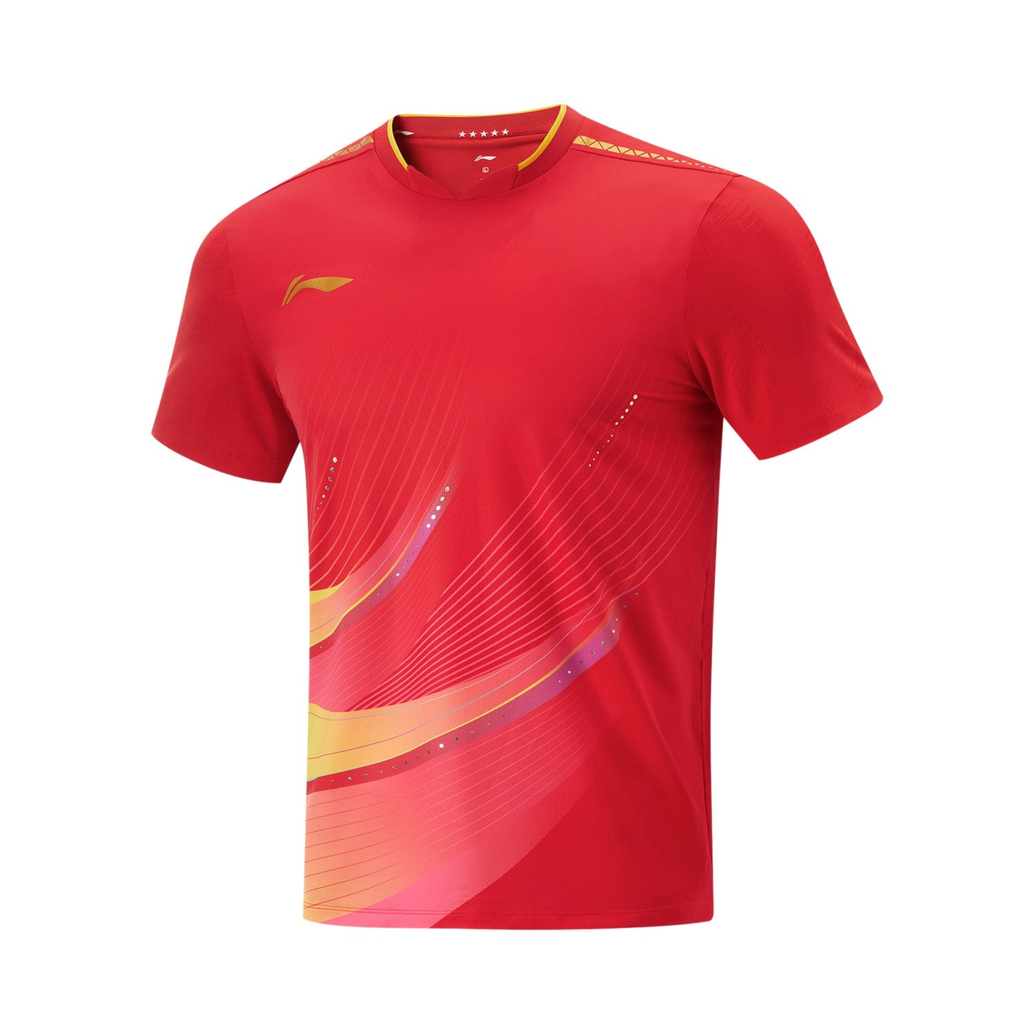 Tischtennis China National-Team Wettkampftrikot 2025 rot - AAYV097-1