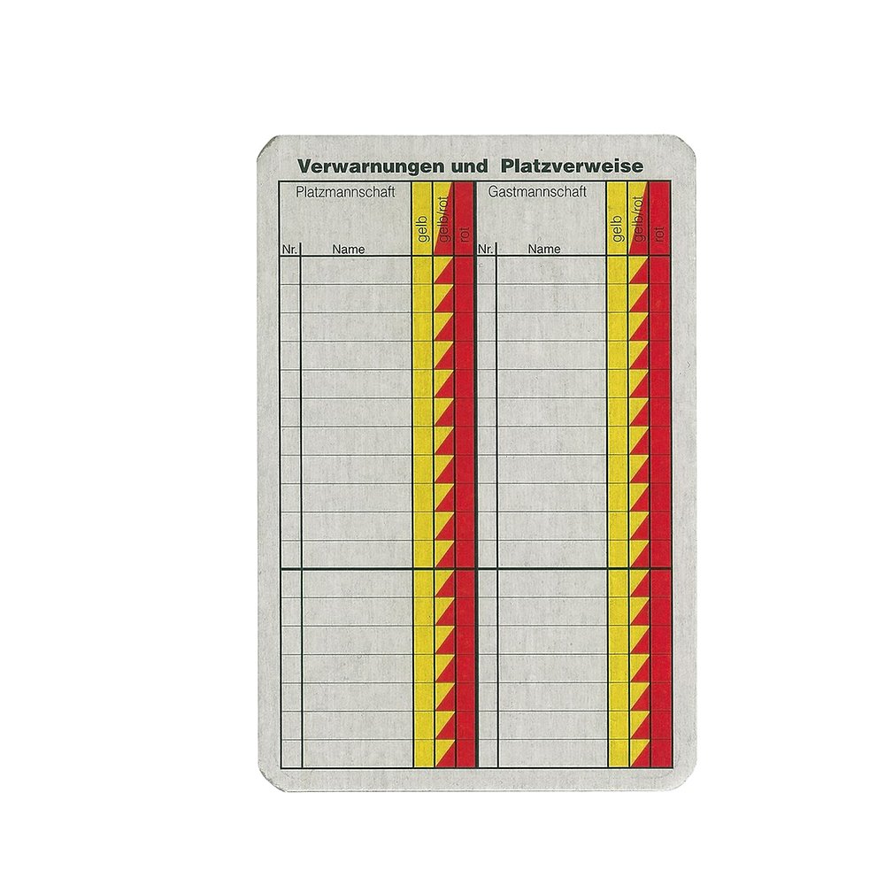 Erima Spielnotizkarten Fussball