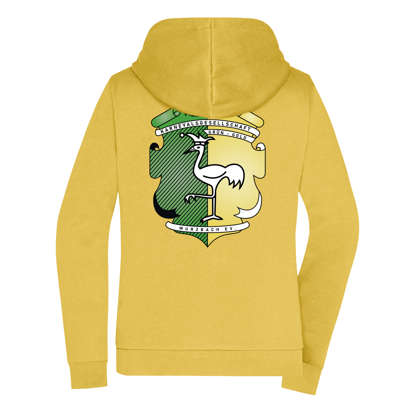 Grün-Gold Wurzbach Zip-Hoodie Damen