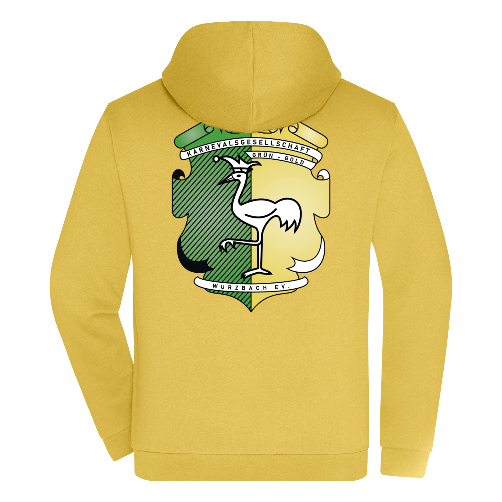Grün-Gold Wurzbach Zip-Hoodie Herren