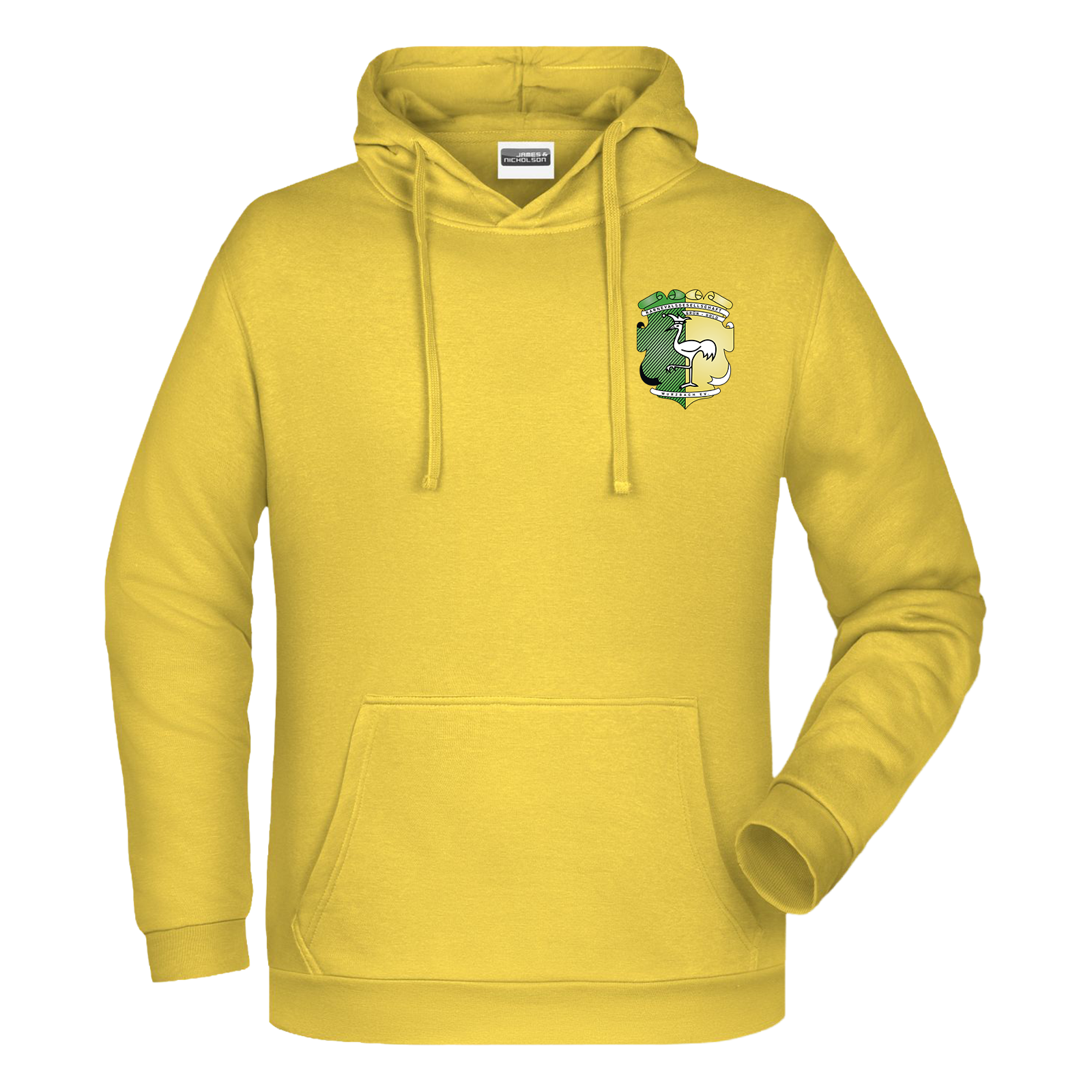 Grün-Gold Wurzbach Hoodie "Logo"