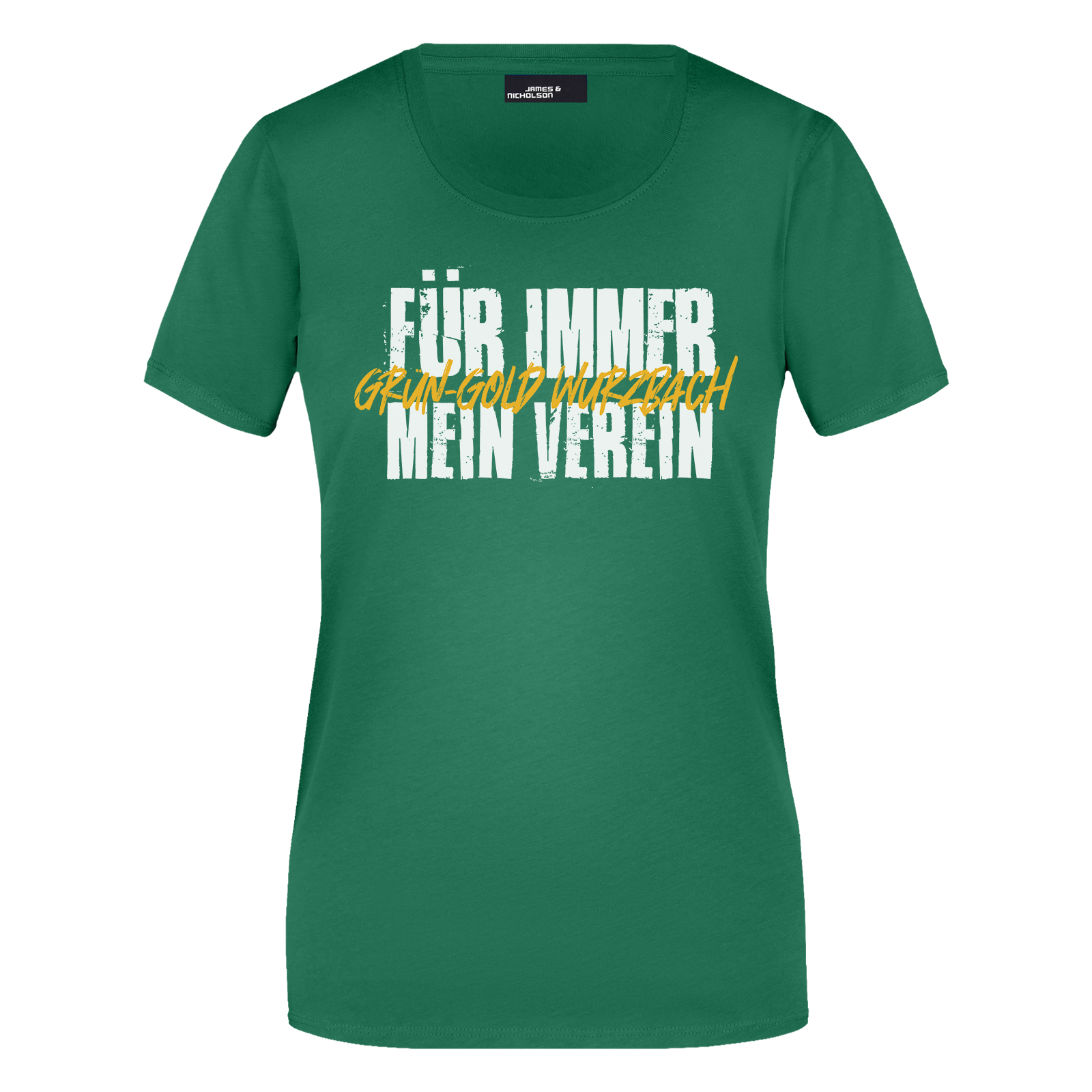 Grün-Gold Wurzbach T-Shirt "Für Immer" Damen
