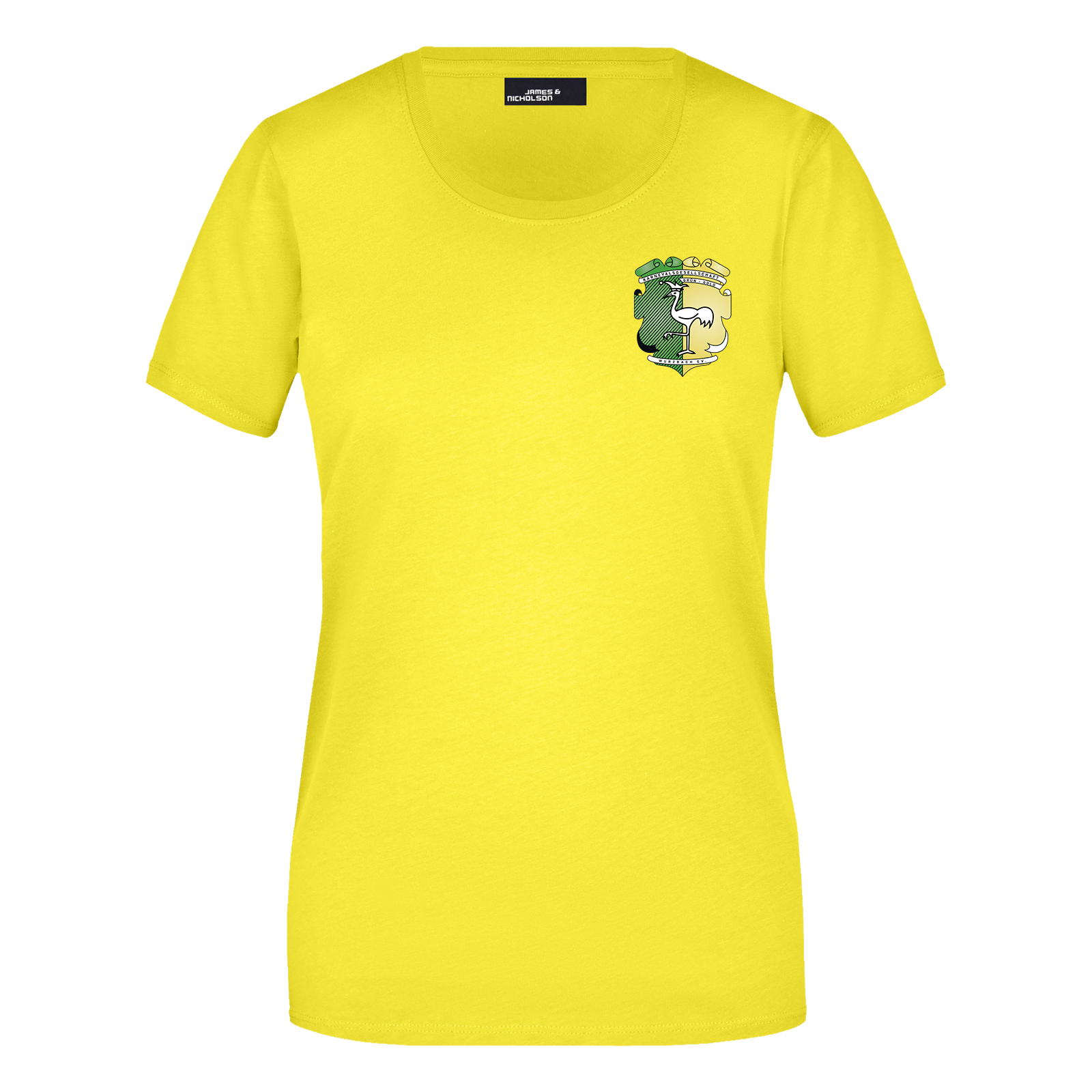 Grün-Gold Wurzbach T-Shirt "Logo" Damen