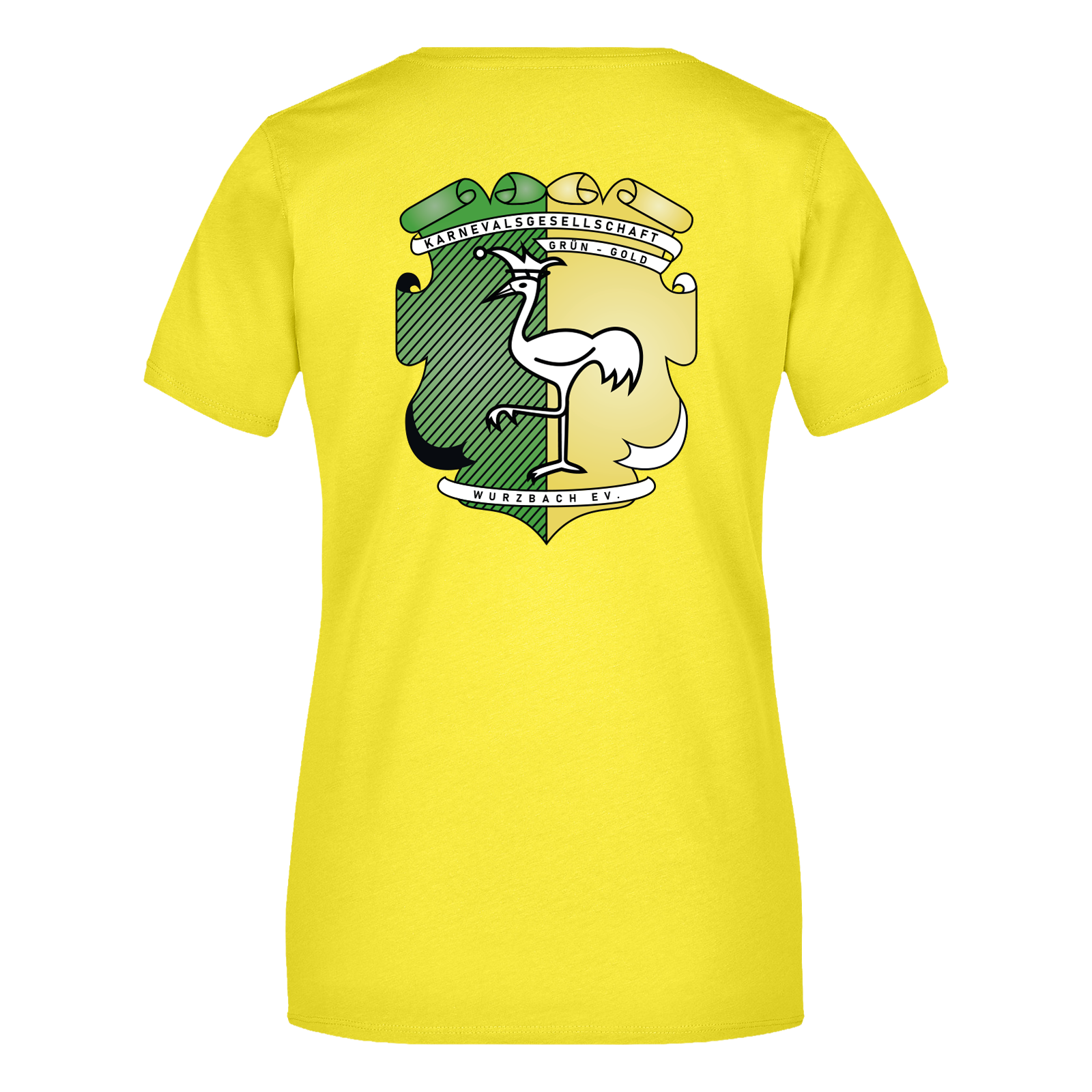 Grün-Gold Wurzbach T-Shirt "Logo" Damen