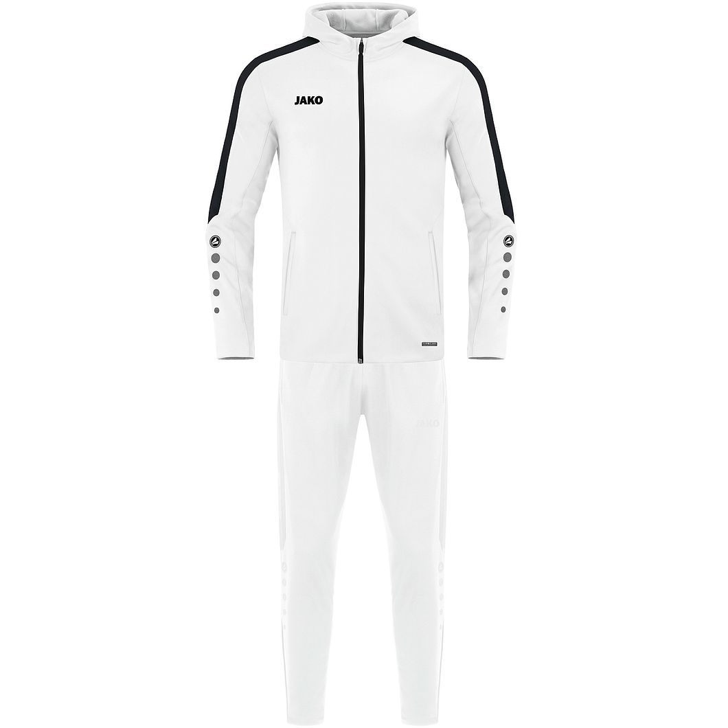 Trainingsanzug Polyester Power mit Kapuze