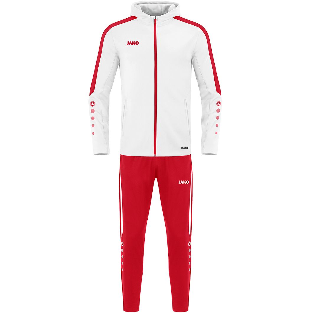 Trainingsanzug Polyester Power mit Kapuze