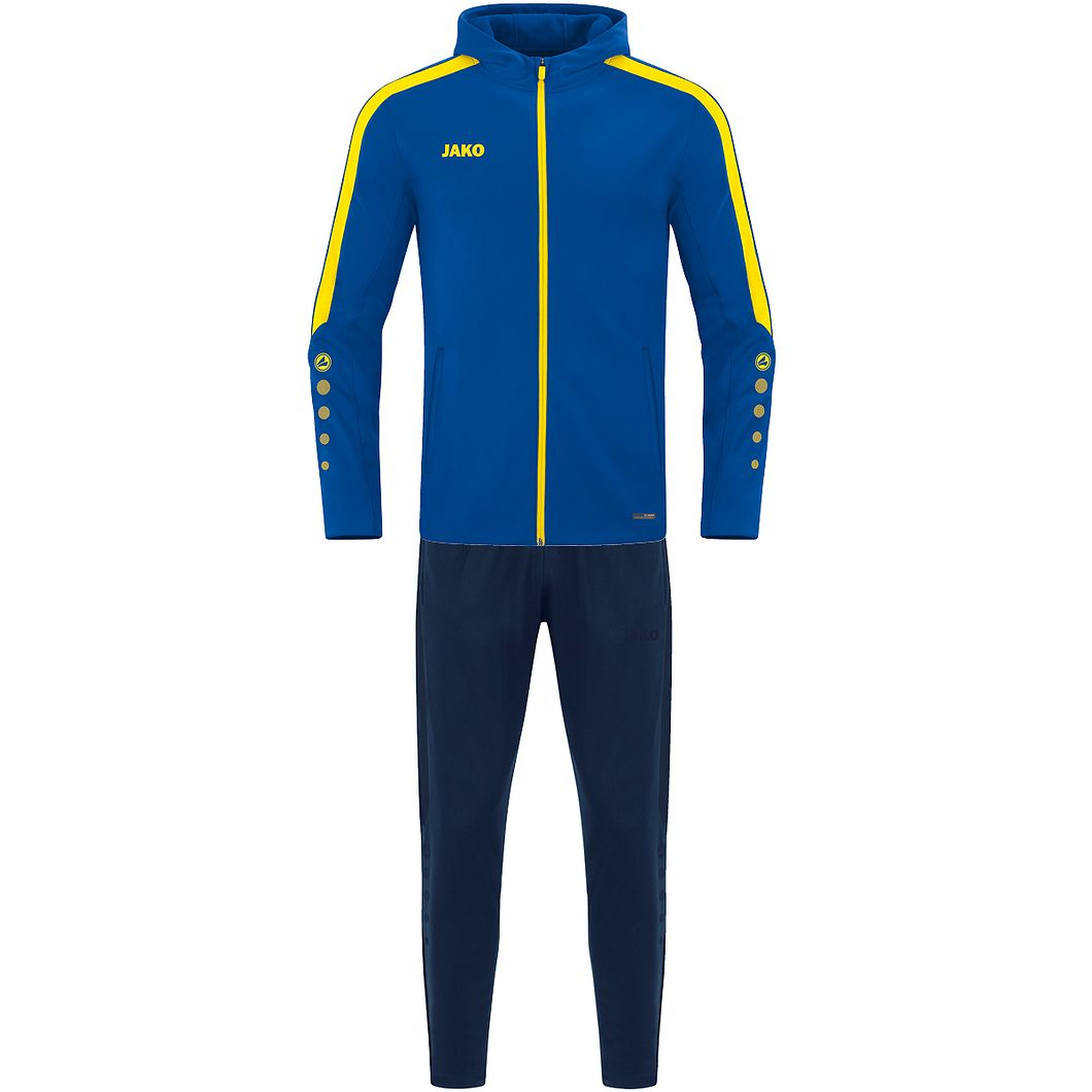 Trainingsanzug Polyester Power mit Kapuze