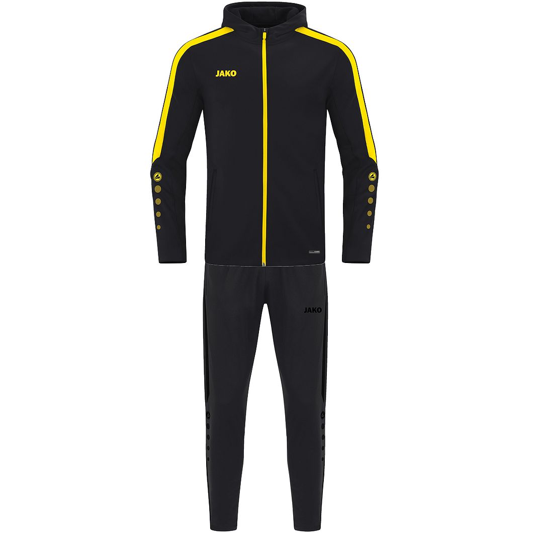 Trainingsanzug Polyester Power mit Kapuze