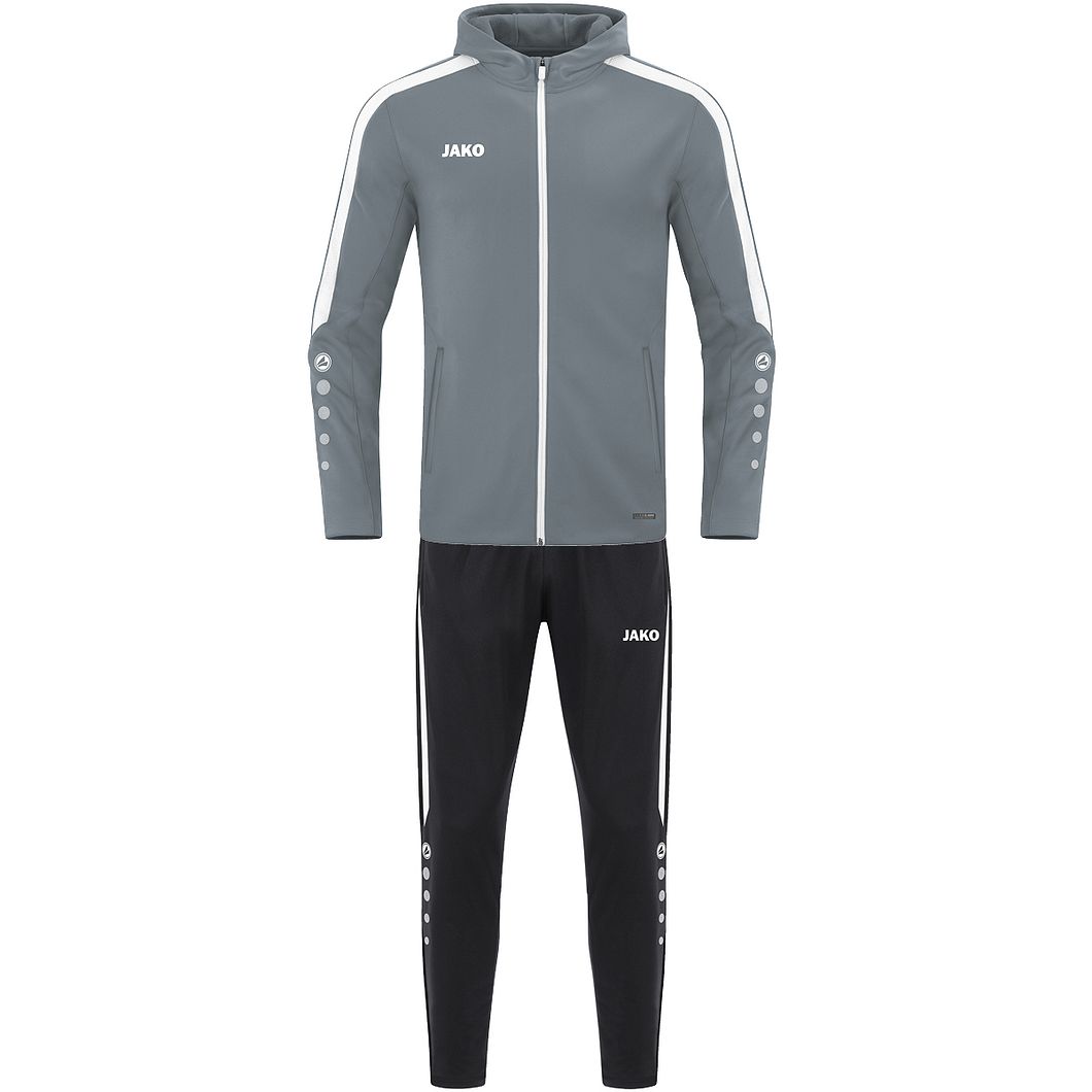 Trainingsanzug Polyester Power mit Kapuze