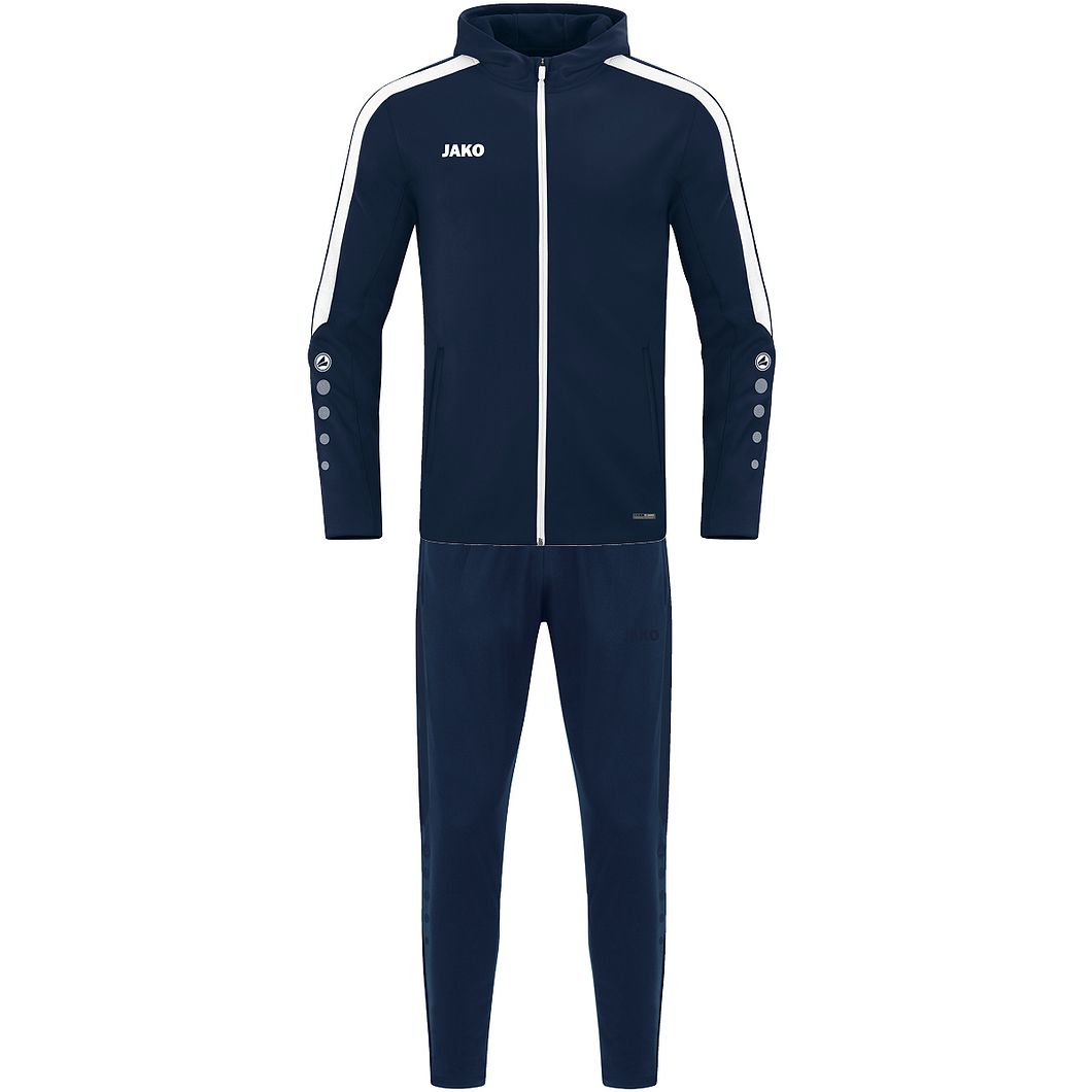Trainingsanzug Polyester Power mit Kapuze