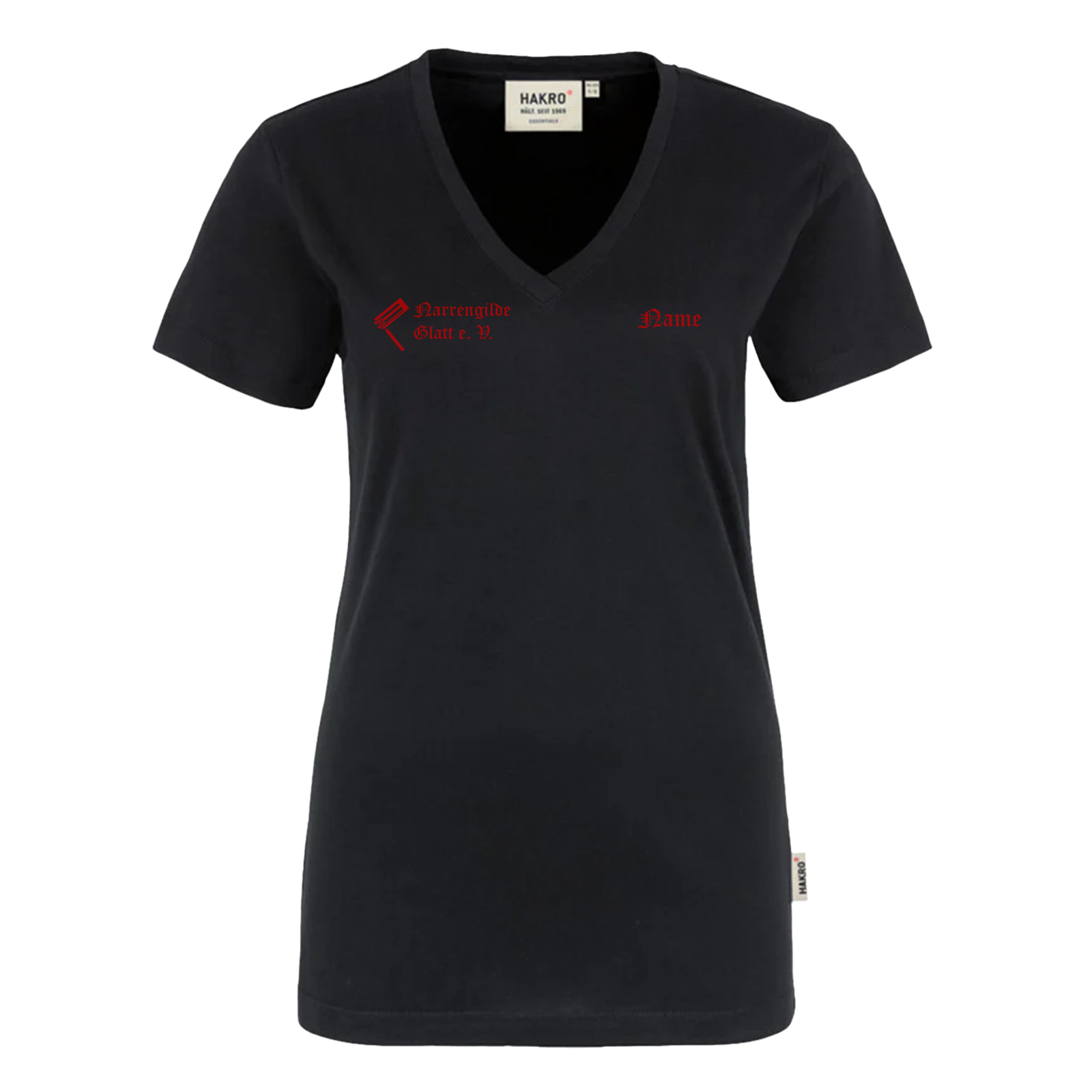 Narrengilde Glatt Damen V-Shirt "Pechkneacht"