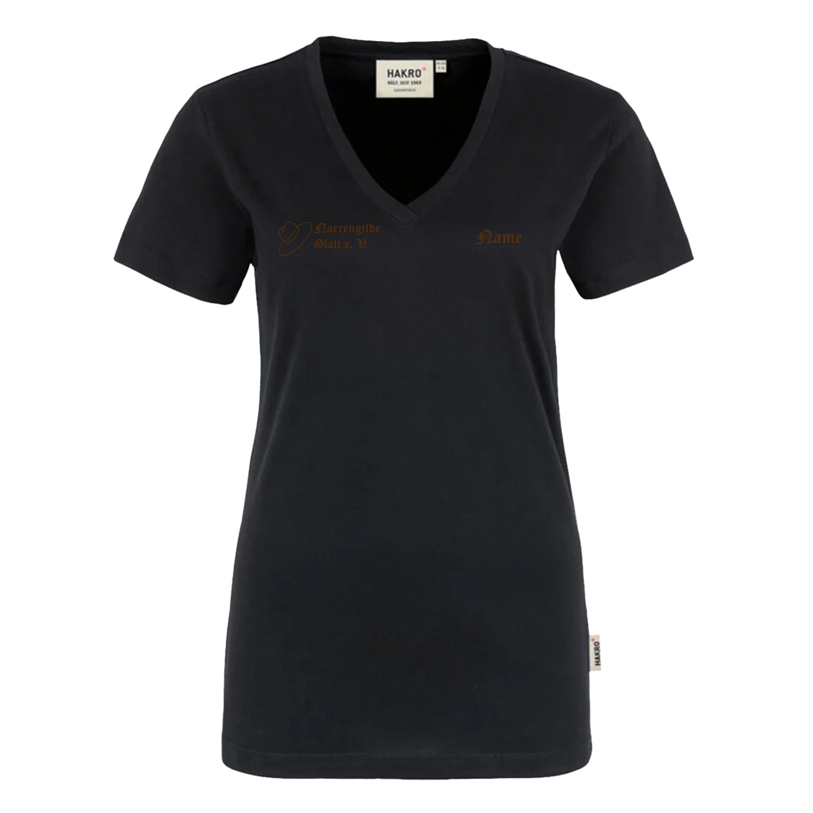 Narrengilde Glatt Damen V-Shirt "Glattal Flößer"