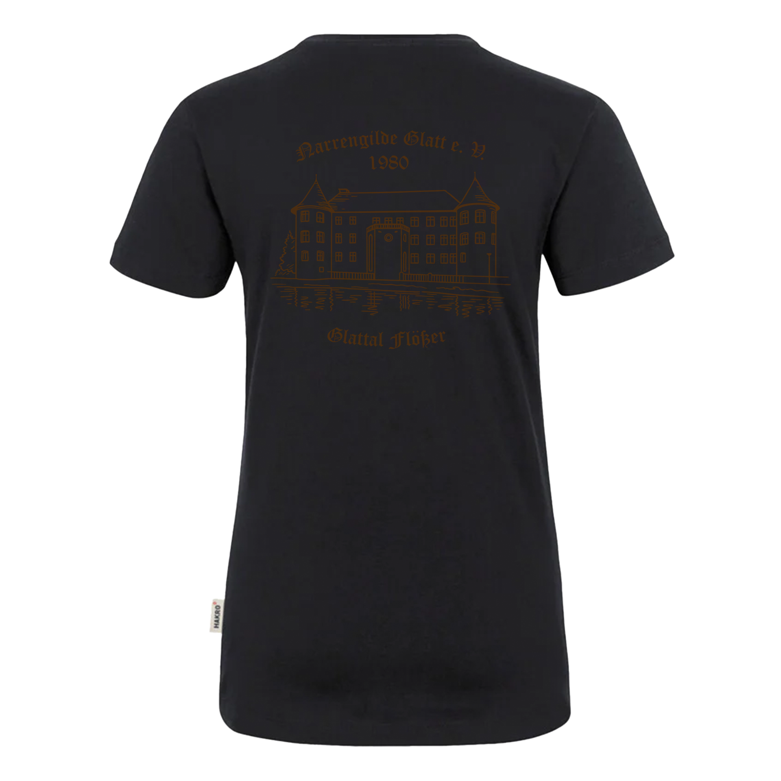 Narrengilde Glatt Damen V-Shirt "Glattal Flößer"