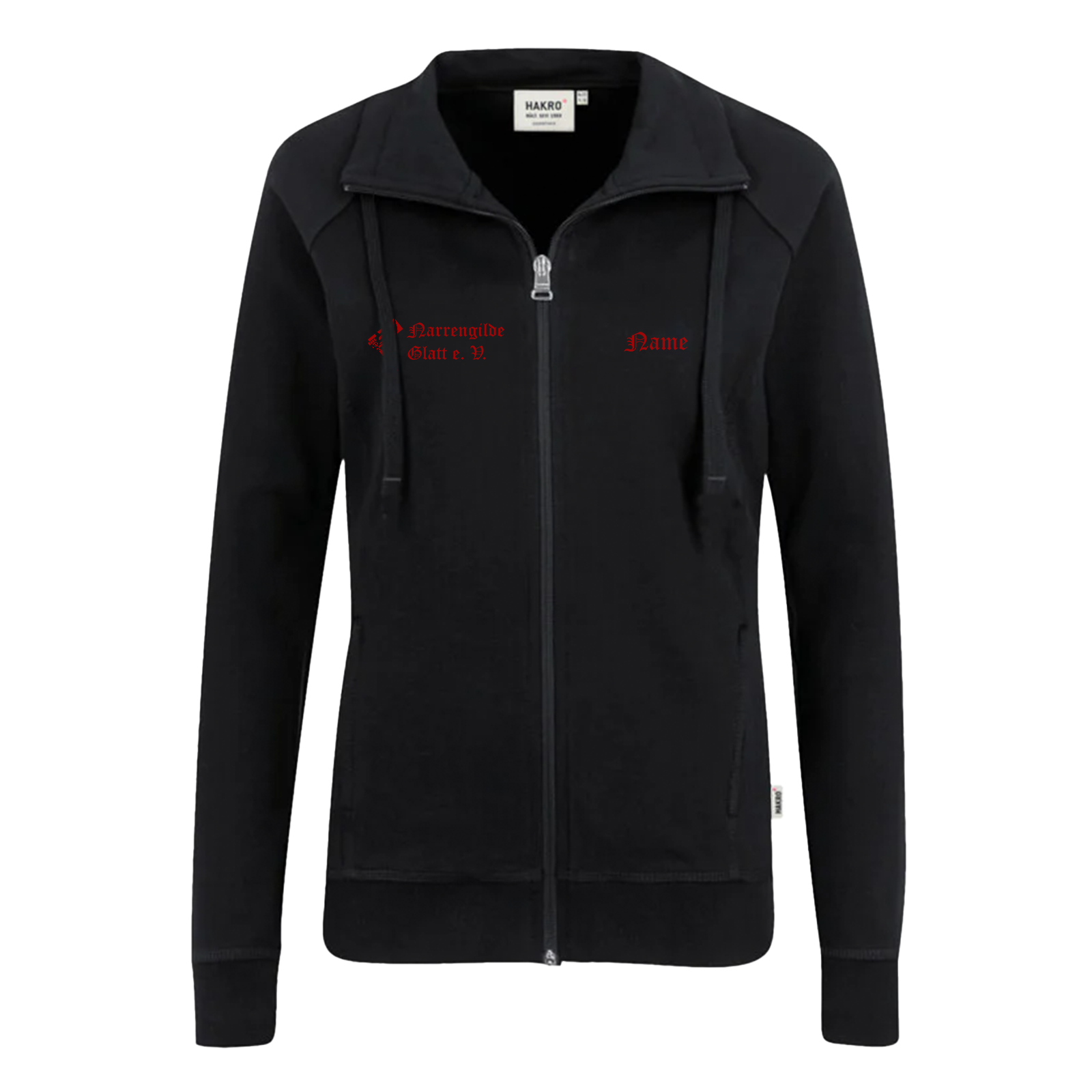 Narrengilde Glatt Damen Sweatjacke "Pechkneacht"