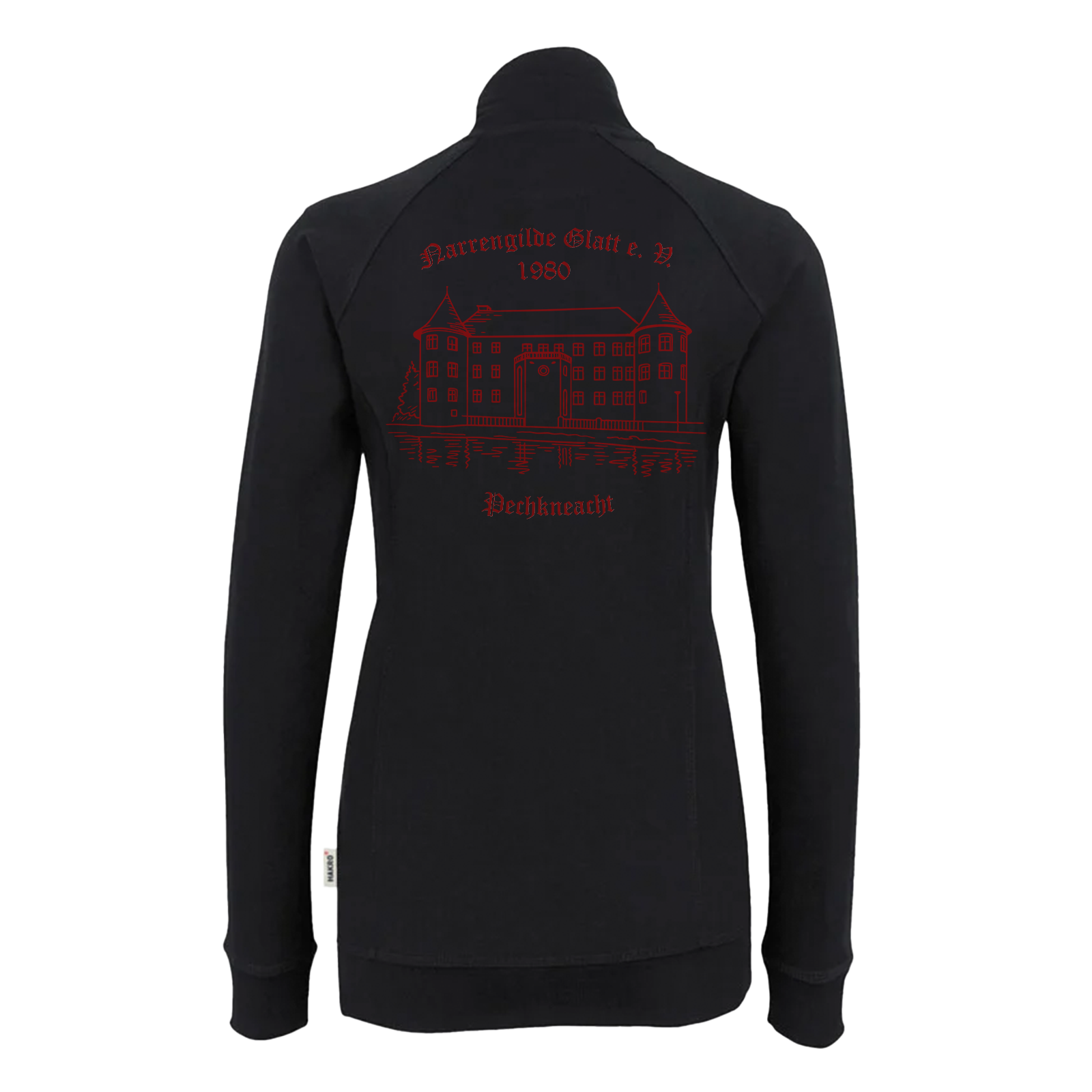 Narrengilde Glatt Damen Sweatjacke "Pechkneacht"