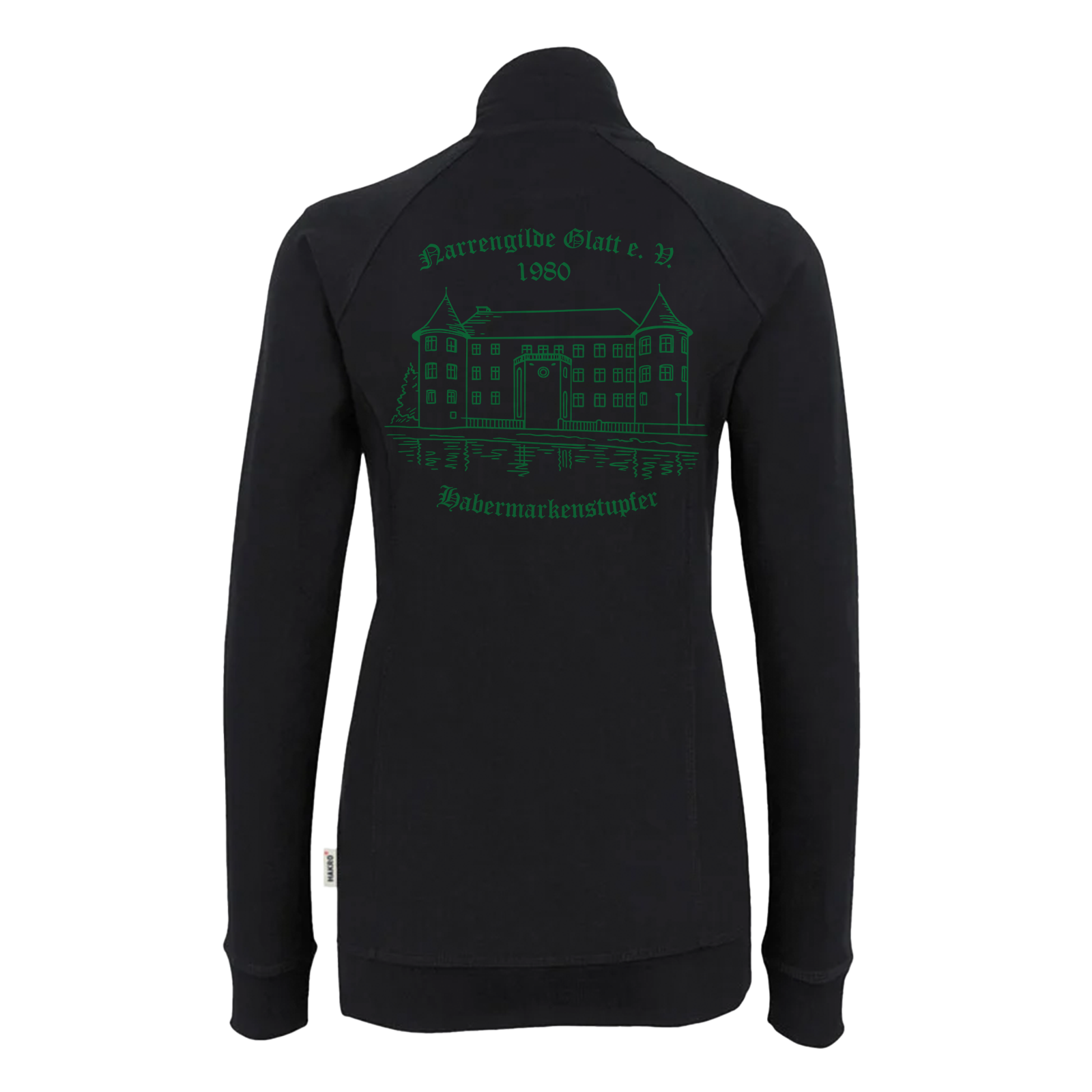 Narrengilde Glatt Damen Sweatjacke "Habermarkenstupfer"