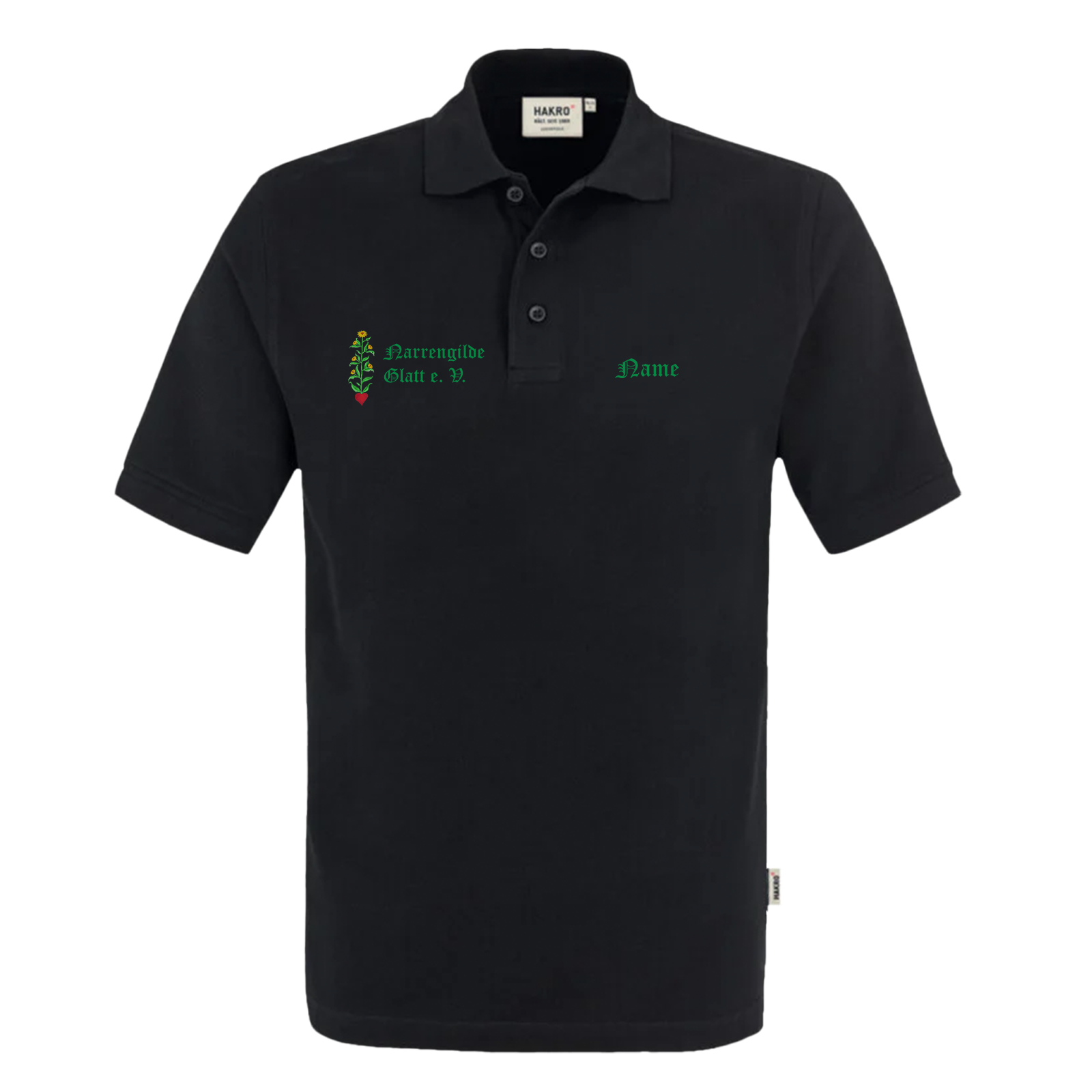 Narrengilde Glatt Herren Poloshirt "Habermarkenstupfer"