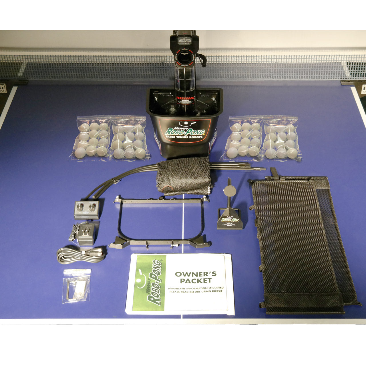 NEWGY Robopong 545 mit Versa Ballfangnetz inkl. 48 Coach P40+ **