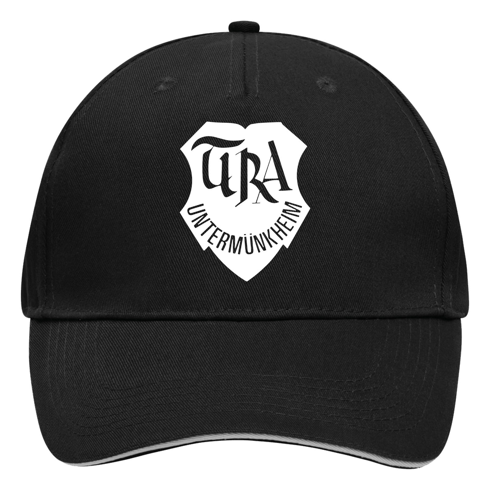 TURA Untermünkheim 5 Panel Cap "Black-White Wappen"
